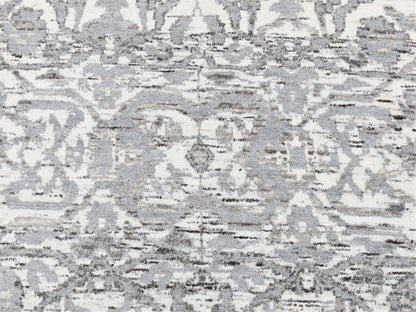 Oushak Oushak hand-knotted wool runner in Ivory, 2'7" x 14'1" — SKU O080240 (view 2)