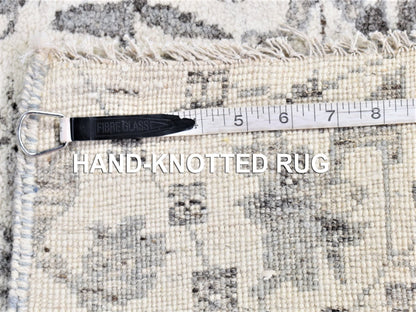 Oushak Oushak hand-knotted wool runner in Ivory, 2'7" x 14'1" — SKU O080240 (view 5)