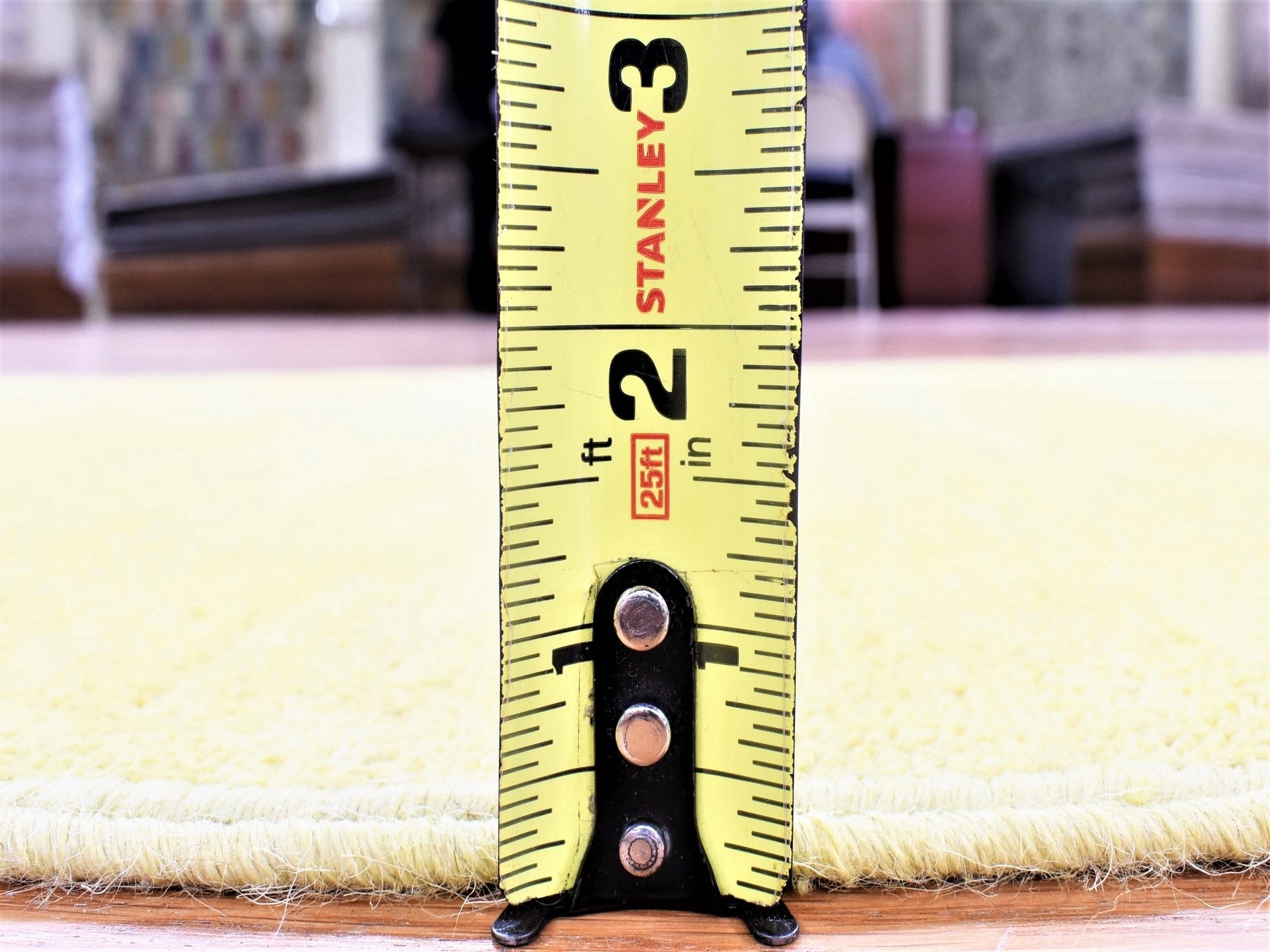 Peshawar Vintage hand-knotted wool runner in Overdyed & Yellow, 2'6" x 15'10" — SKU O080249 (view 4)
