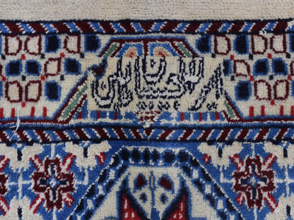 Red 9'7" x 13'2" Traditional Hand knotted Wool/Silk Rug - Sku: O080260
