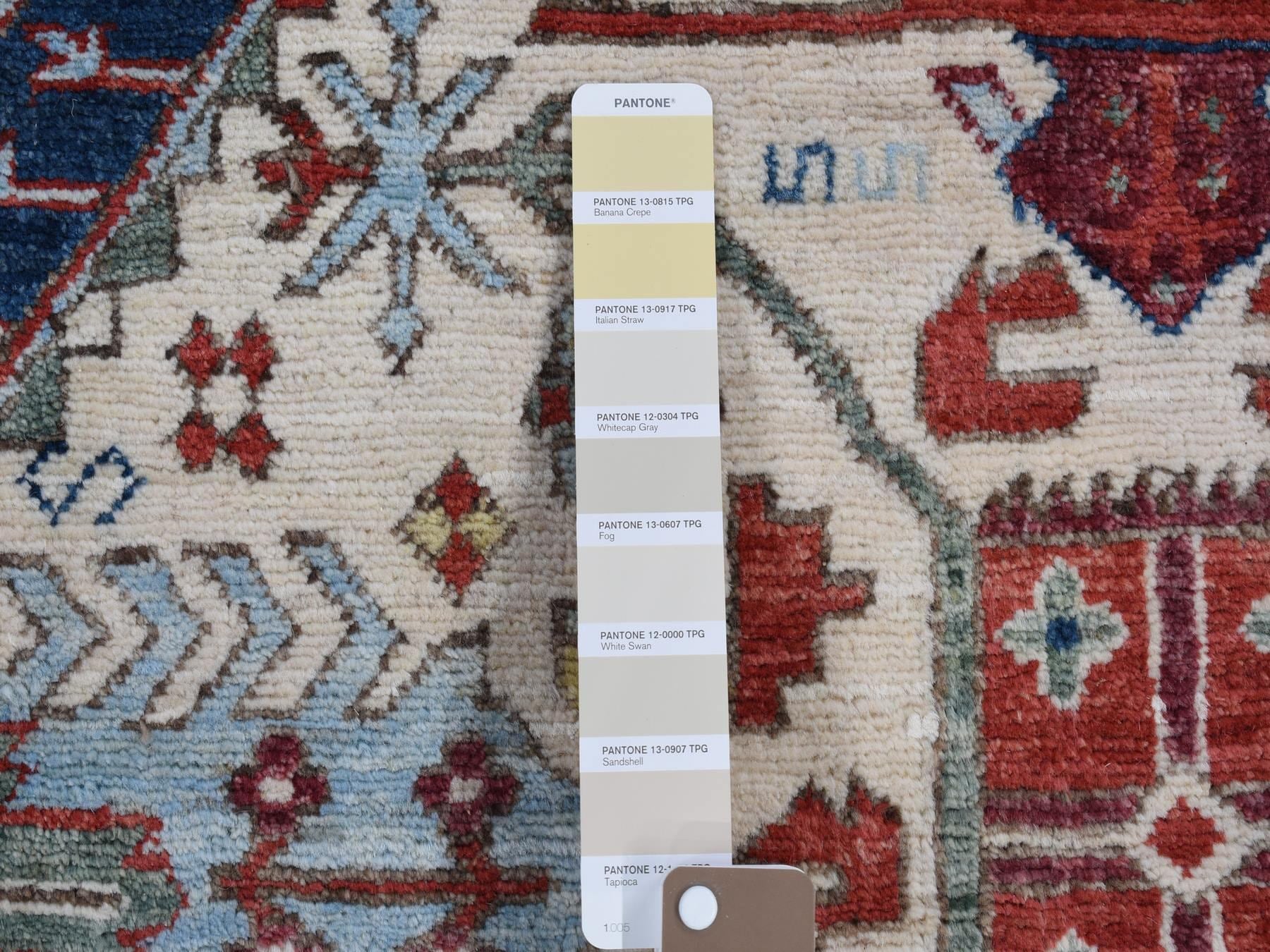 Peshawar Oushak hand-knotted wool rug in Ivory, 7'5" x 12'2" — SKU O080272 (view 7)