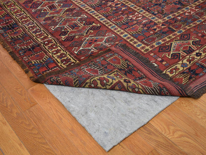 Blue 10'4" x 21'0" Antique Hand knotted Wool Rug - Sku: O080310