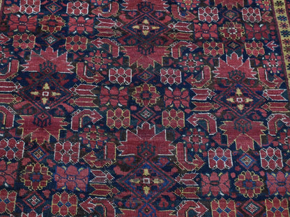 Blue 10'4" x 21'0" Antique Hand knotted Wool Rug - Sku: O080310