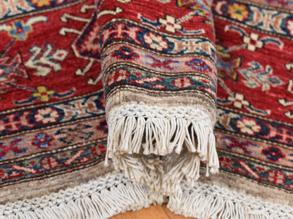 Beige 8'4" x 10'2" Kazak Hand knotted Wool Rug - Sku: O080323