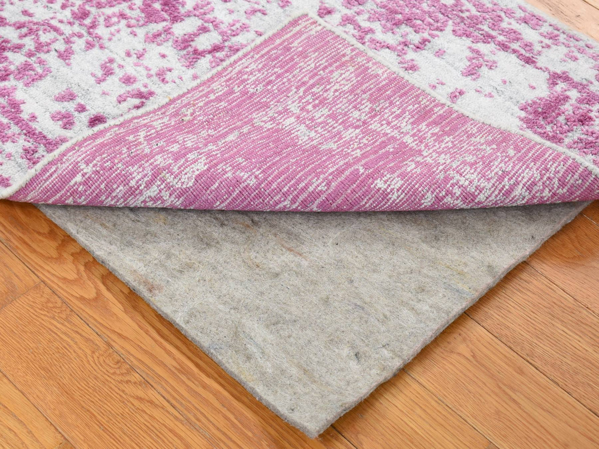 Modern / Contemporary hand-knotted wool rug in Pink, 2' x 3' — SKU O080332 (view 2)