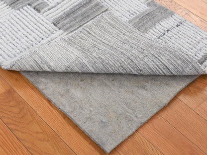 Modern / Contemporary hand-knotted wool rug in Gray, 2' x 3' — SKU O080333 (view 2)