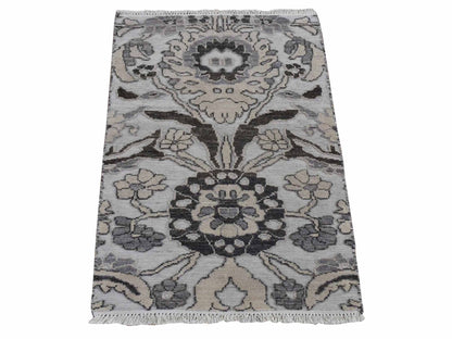 Oushak Oushak hand-knotted wool rug in Ivory, 2'1" x 3'1" — SKU O080377