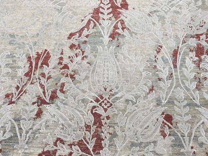 Beige 8'2" x 10'3" Transitional Hand knotted Wool/Silk Rug - Sku: O080394