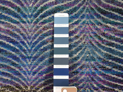 Modern / Contemporary hand-knotted wool/silk rug in Multicolored, 9' x 12'2" — SKU O080453 (view 7)