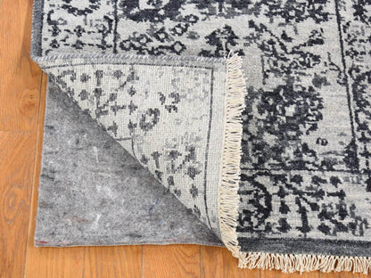 Ivory 2'1" x 3'2" Wool / Silk Hand knotted Wool/Silk Rug - Sku: O080485
