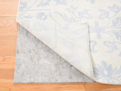 Beige 8'0" x 9'10" Oushak And Peshawar Hand knotted Wool Rug - Sku: O080503