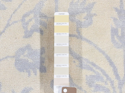 Beige 8'0" x 9'10" Oushak And Peshawar Hand knotted Wool Rug - Sku: O080503