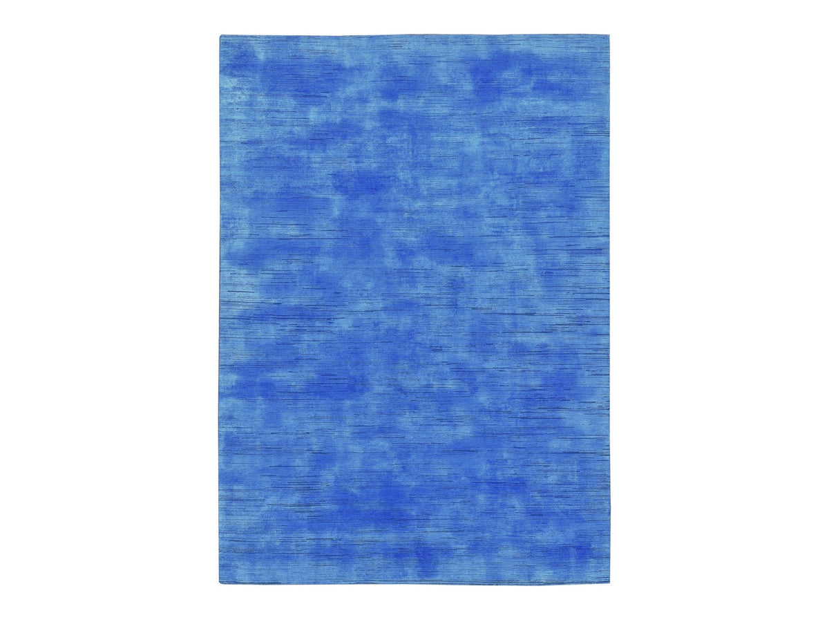 Modern / Contemporary hand-knotted wool rug in Overdyed, 10' x 14'1" — SKU O080518