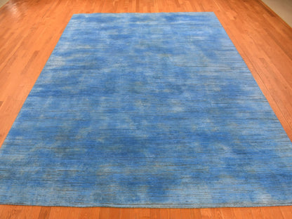 Overdyed 10'0" x 14'1" Modern / Contemporary Hand knotted Wool Rug - Sku: O080518