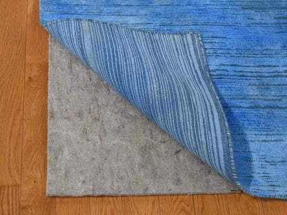 Modern / Contemporary hand-knotted wool rug in Overdyed, 10' x 14'1" — SKU O080518 (view 4)