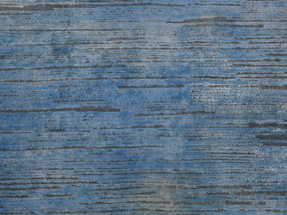 Modern / Contemporary hand-knotted wool rug in Overdyed, 10' x 14'1" — SKU O080518 (view 8)