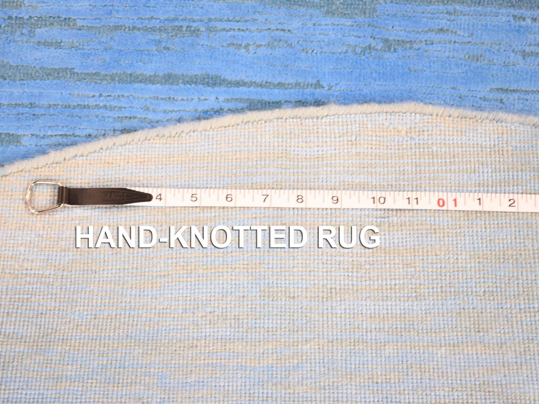 Vintage hand-knotted wool rug in Overdyed, 6'1" x 6'1" — SKU O080523 (view 8)