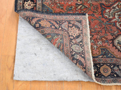 Red 4'1" x 6'4" Persian Hand knotted Wool Rug - Sku: O080602