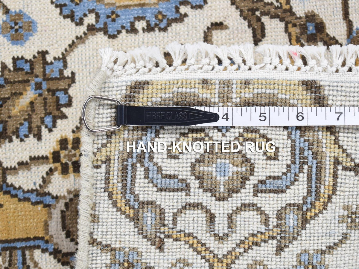 Rajasthan Rajasthan hand-knotted wool rug in Ivory, 2' x 3'2" — SKU O080606 (view 5)
