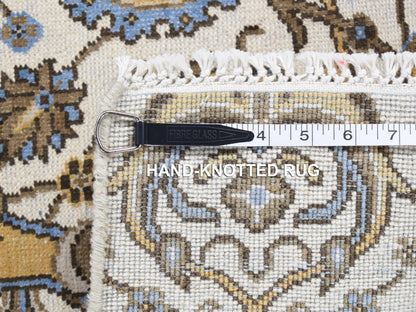 Rajasthan Rajasthan hand-knotted wool rug in Ivory, 2' x 3'2" — SKU O080606 (view 5)