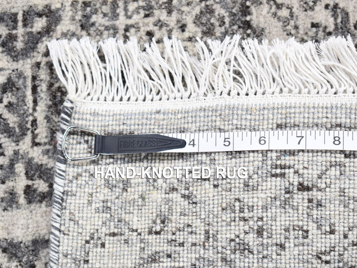 Mamluk Mamluk hand-knotted wool rug in Gray, 2' x 2'1" — SKU O080607 (view 5)