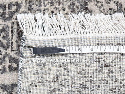 Mamluk Mamluk hand-knotted wool rug in Gray, 2' x 2'1" — SKU O080607 (view 5)