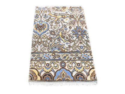 Rajasthan Rajasthan hand-knotted wool rug in Gray, 2' x 3'2" — SKU O080613