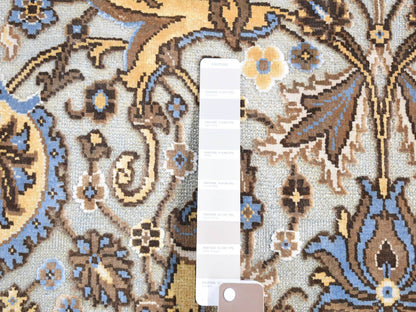 Rajasthan Rajasthan hand-knotted wool rug in Gray, 2' x 3'2" — SKU O080613 (view 3)