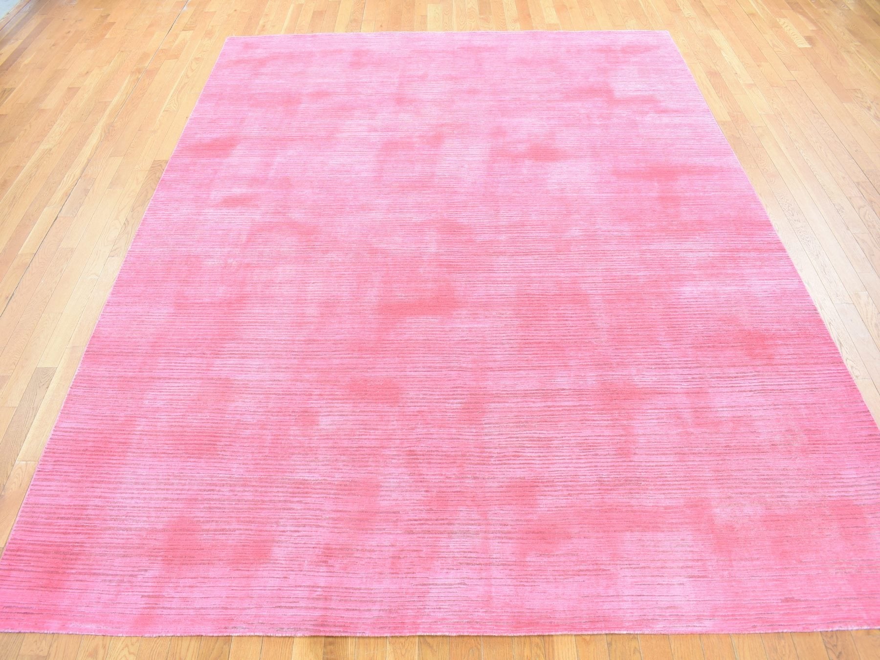 Vintage hand-knotted wool rug in Overdyed, 9'1" x 11'10" — SKU O080628 (view 2)