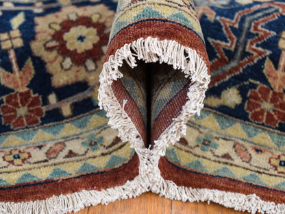 Heriz Heriz hand-knotted wool rug in Red & Midnight Blue, 10'1" x 13'9" — SKU O080634 (view 6)