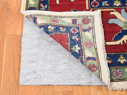 Ivory 9'10" x 14'0" Kazak Hand knotted Wool Rug - Sku: O080636