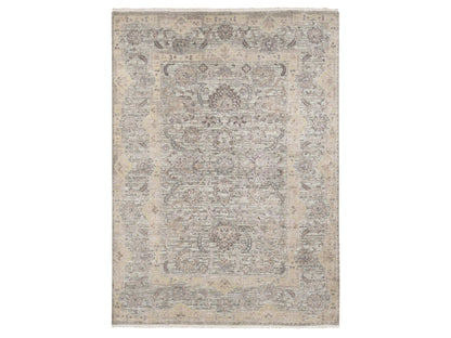 Green 10'0" x 14'0" Oushak / Peshawar Hand knotted Wool/Silk Rug - Sku: O080640