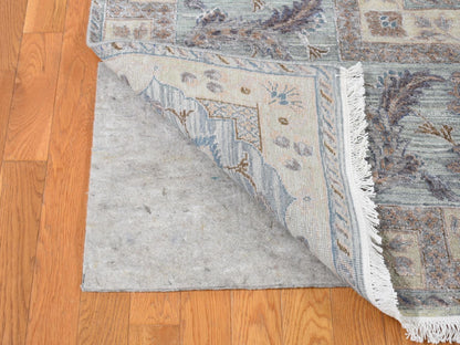 Green 10'0" x 14'0" Oushak / Peshawar Hand knotted Wool/Silk Rug - Sku: O080640