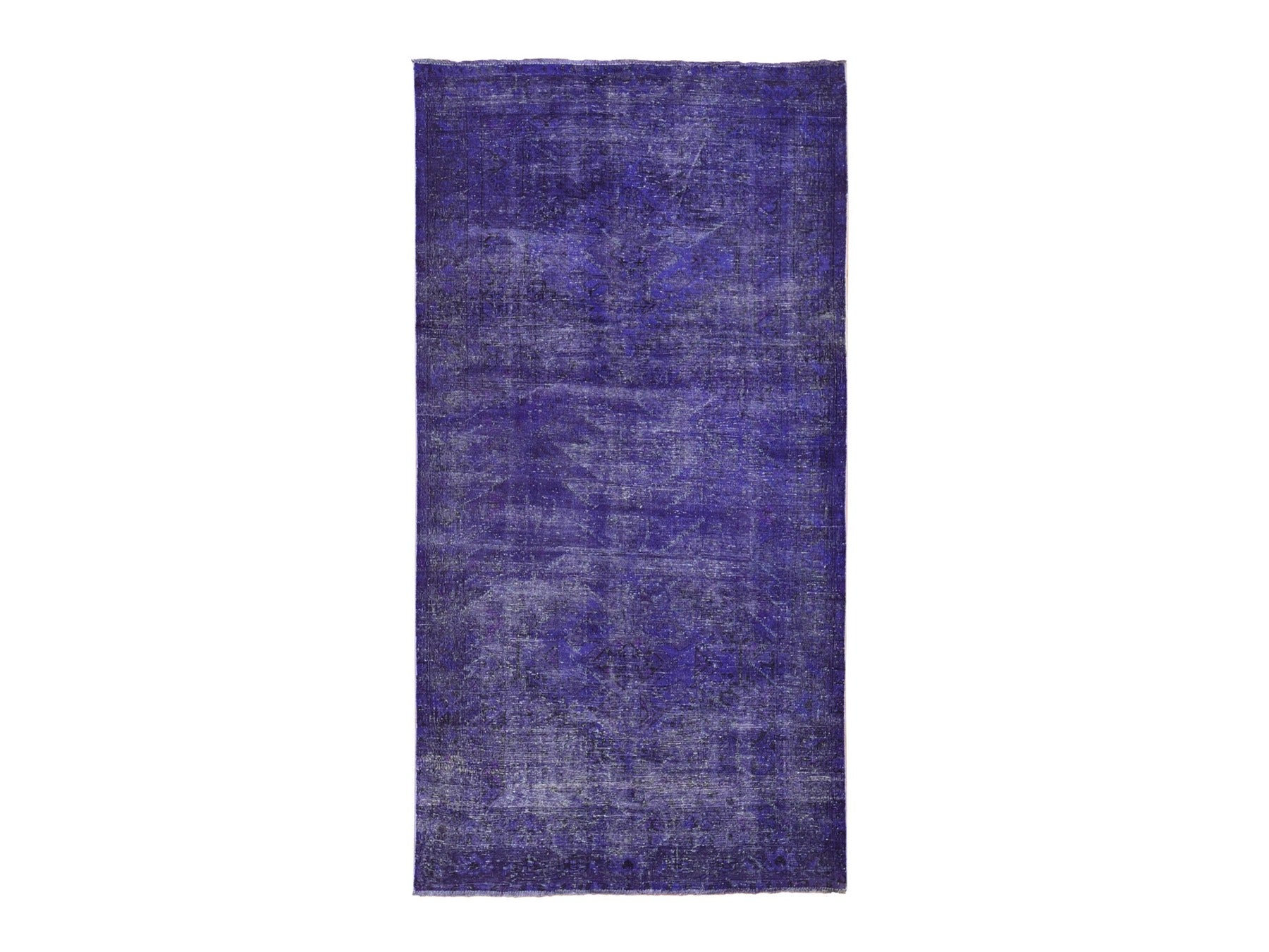 Shiraz Oushak hand-knotted wool rug in Overdyed, 5'1" x 9'9" — SKU O080656