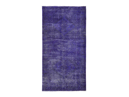 Shiraz Oushak hand-knotted wool rug in Overdyed, 5'1" x 9'9" — SKU O080656
