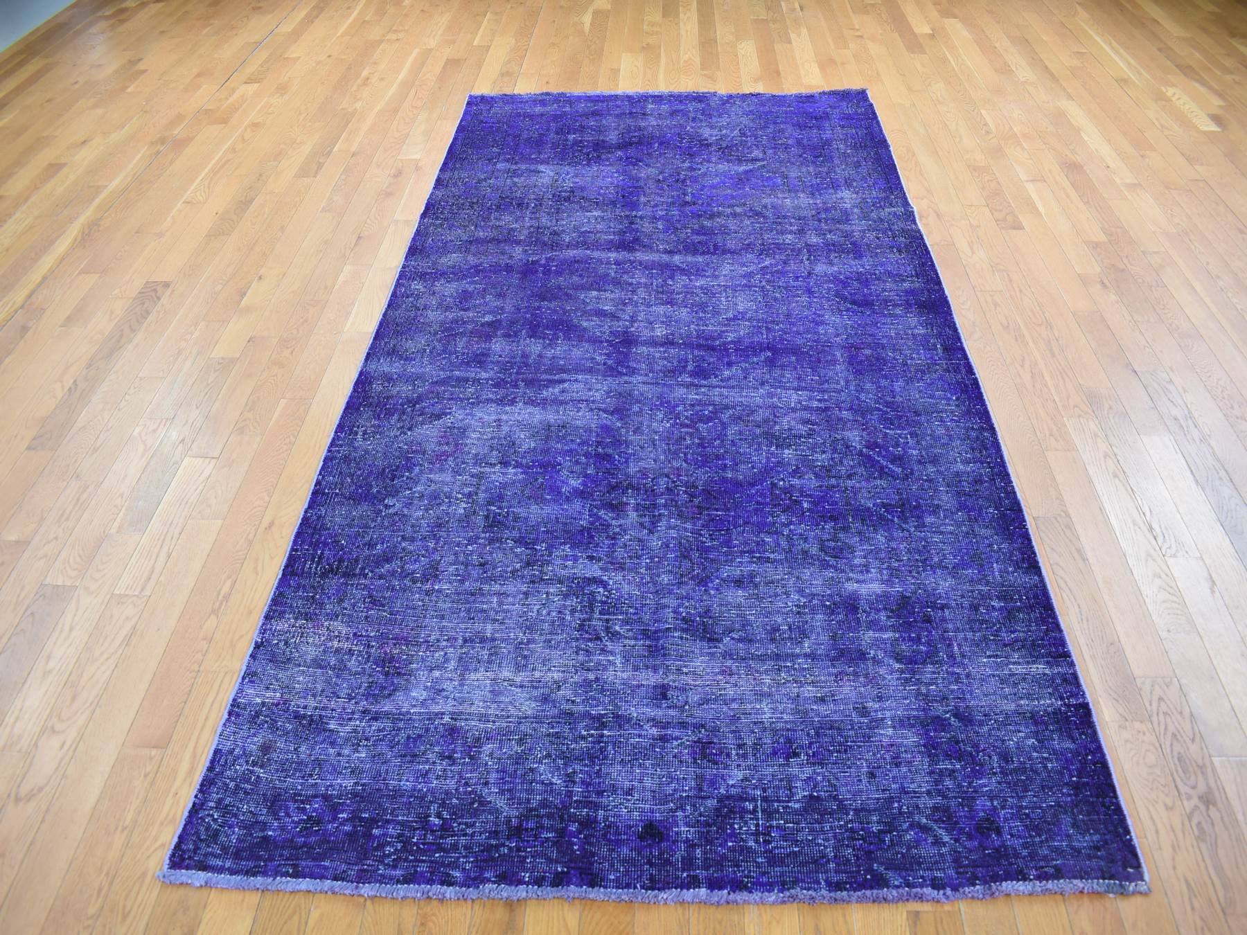 Shiraz Oushak hand-knotted wool rug in Overdyed, 5'1" x 9'9" — SKU O080656 (view 2)