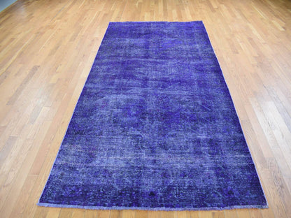 Shiraz Oushak hand-knotted wool rug in Overdyed, 5'1" x 9'9" — SKU O080656 (view 2)