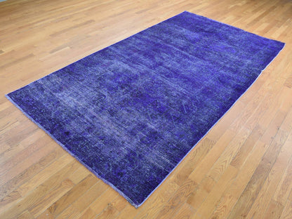 Shiraz Oushak hand-knotted wool rug in Overdyed, 5'1" x 9'9" — SKU O080656 (view 3)
