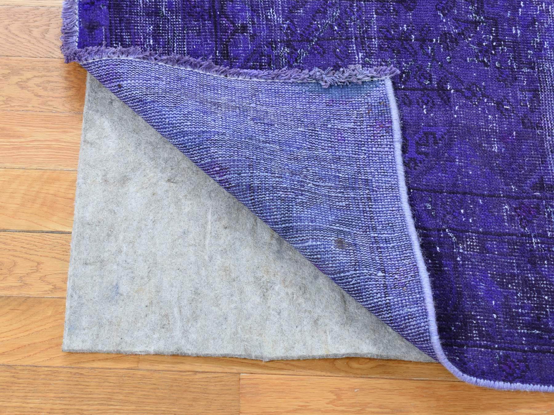 Shiraz Oushak hand-knotted wool rug in Overdyed, 5'1" x 9'9" — SKU O080656 (view 4)