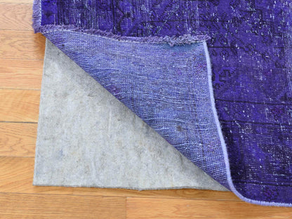 Shiraz Oushak hand-knotted wool rug in Overdyed, 5'1" x 9'9" — SKU O080656 (view 4)