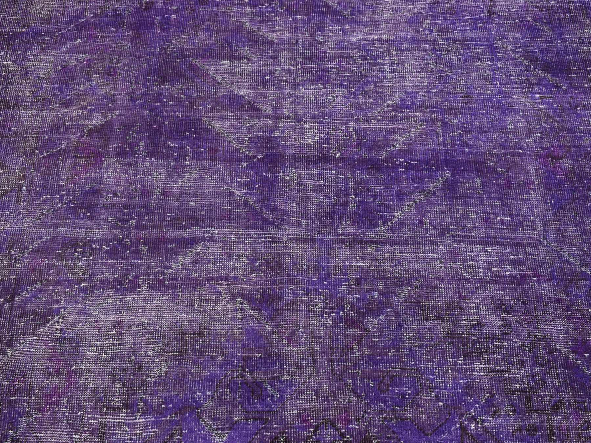 Shiraz Oushak hand-knotted wool rug in Overdyed, 5'1" x 9'9" — SKU O080656 (view 8)