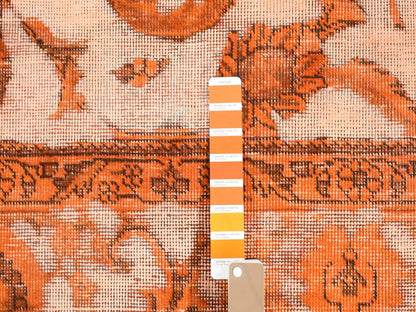 Tabriz Vintage hand-knotted wool rug in Overdyed & Ivory, 8'1" x 10'9" — SKU O080665 (view 7)