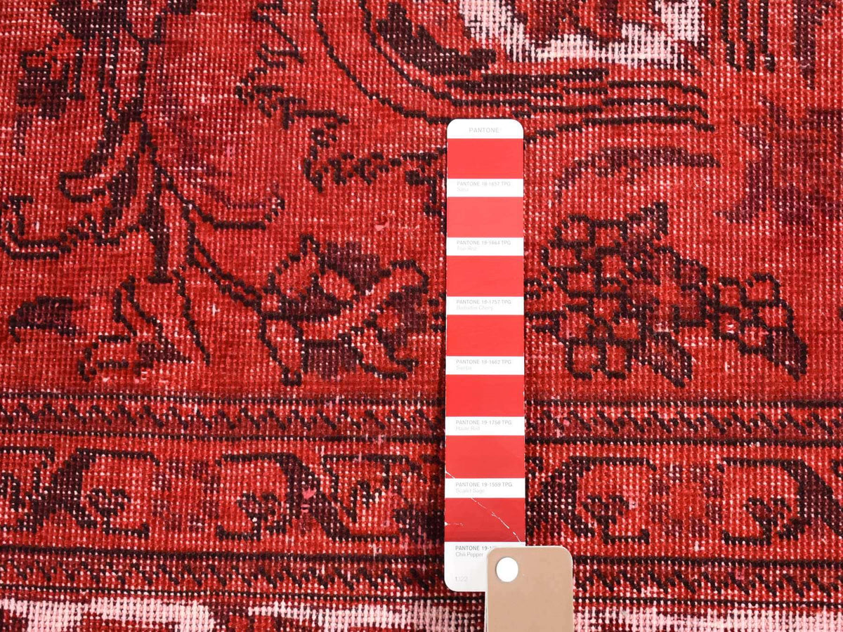 Tabriz Vintage hand-knotted wool rug in Overdyed & Ivory, 8'7" x 10'8" — SKU O080695 (view 7)