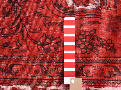 Tabriz Vintage hand-knotted wool rug in Overdyed & Ivory, 8'7" x 10'8" — SKU O080695 (view 7)