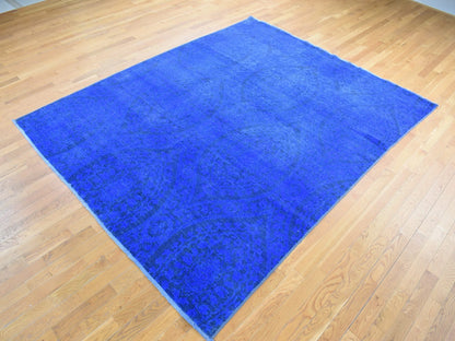 Vintage hand-knotted wool rug in Overdyed, 8' x 10' — SKU O080696 (view 3)