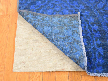 Vintage hand-knotted wool rug in Overdyed, 8' x 10' — SKU O080696 (view 4)