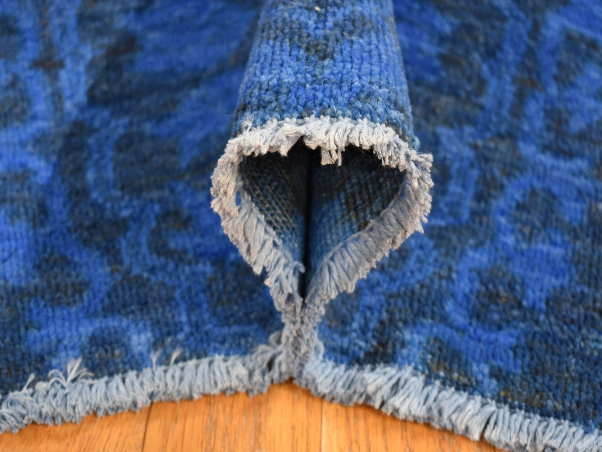 Vintage hand-knotted wool rug in Overdyed, 8' x 10' — SKU O080696 (view 5)
