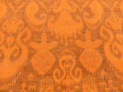 Vintage hand-knotted wool rug in Overdyed, 9'1" x 12'3" — SKU O080735 (view 8)