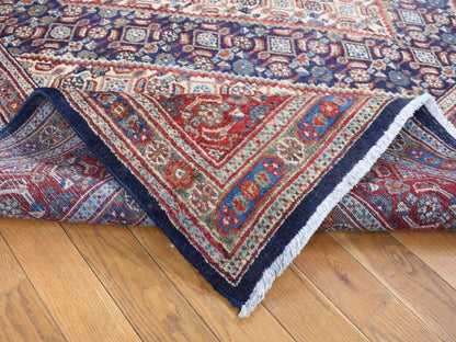 Red 7'9" x 10'10" Persian Hand knotted Wool Rug - Sku: O080778