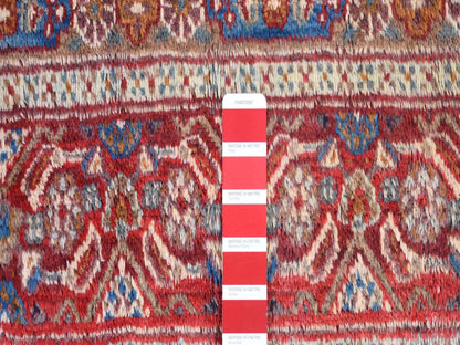 Red 7'9" x 10'10" Persian Hand knotted Wool Rug - Sku: O080778